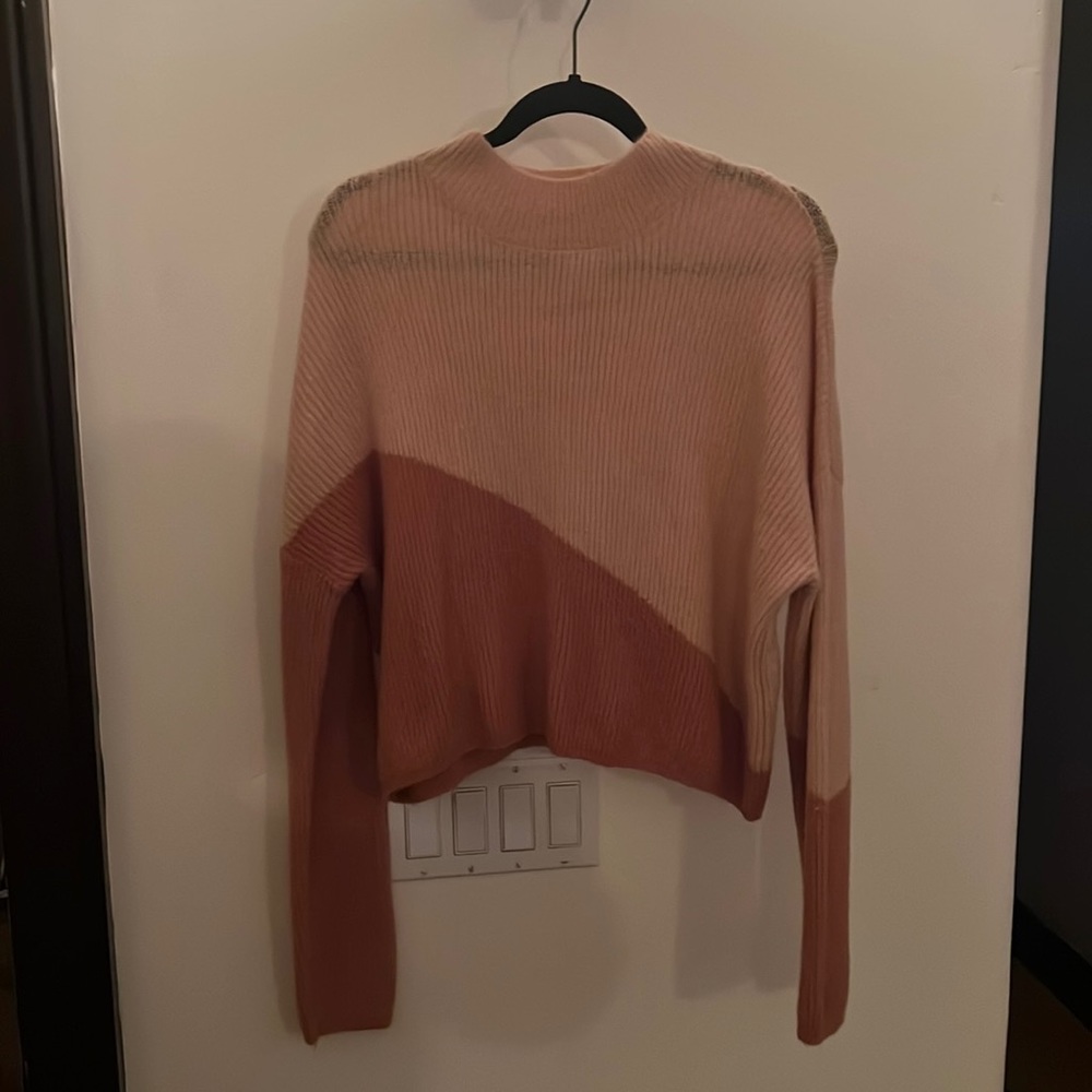 Pink knit sweater